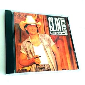 1992 Clint Black The Hard Way CD with POSTER in COVER!